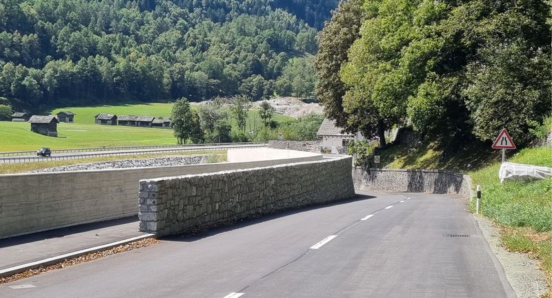 Bondo Neugestaltung Verbauungen – Einfahrt Spino – © Coradin Clavuot